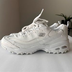 Skechers Women's D'Lites Memory Foam Lace-up Sneaker